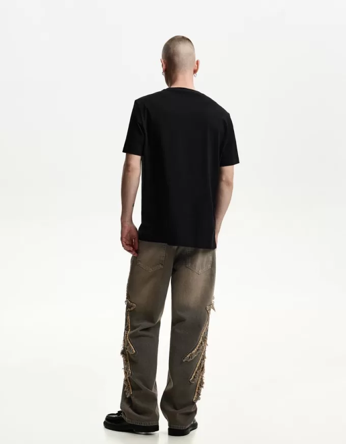 Baggy jeans with patches Baggy jeans with patches