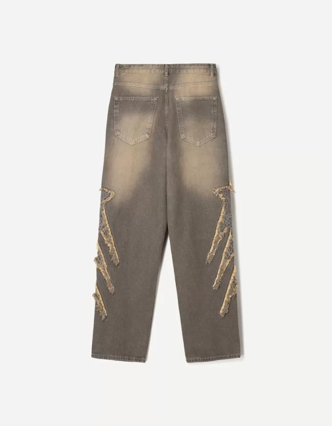 Baggy jeans with patches Baggy jeans with patches