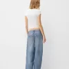 Baggy jeans with seam details