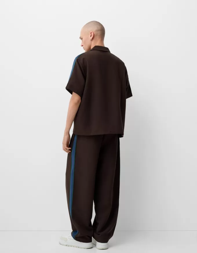 Baggy pants with side stripes Baggy pants with side stripes