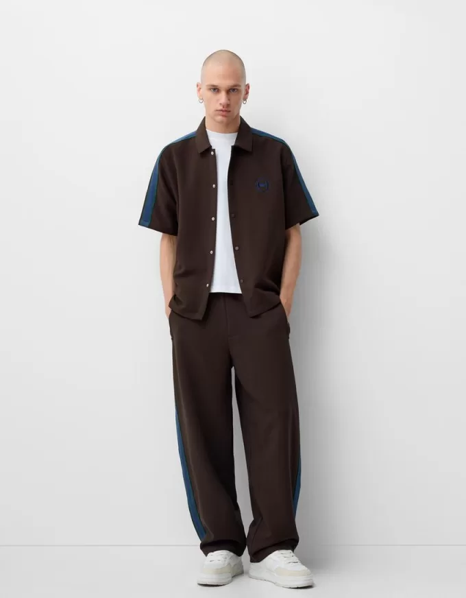 Baggy pants with side stripes Baggy pants with side stripes