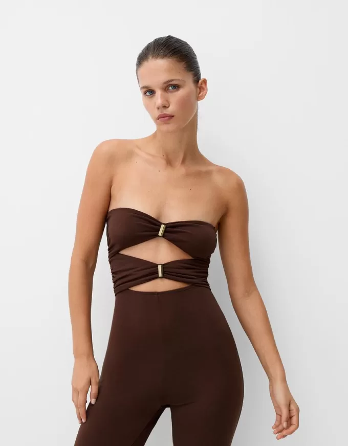 Bandeau cut-out jumpsuit Bandeau cut-out jumpsuit