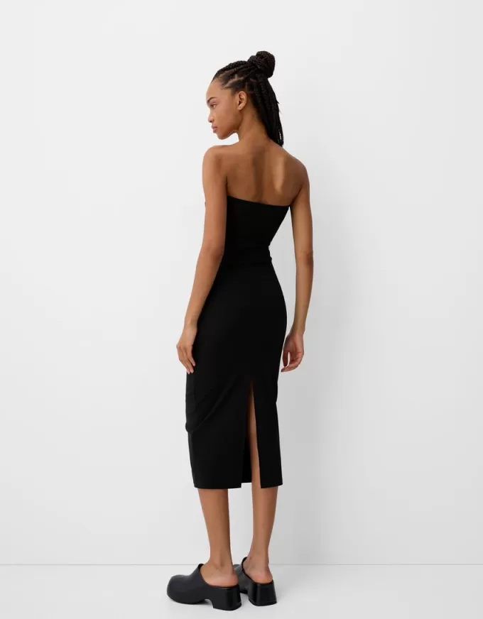 Bandeau neckline midi dress Bandeau neckline midi dress