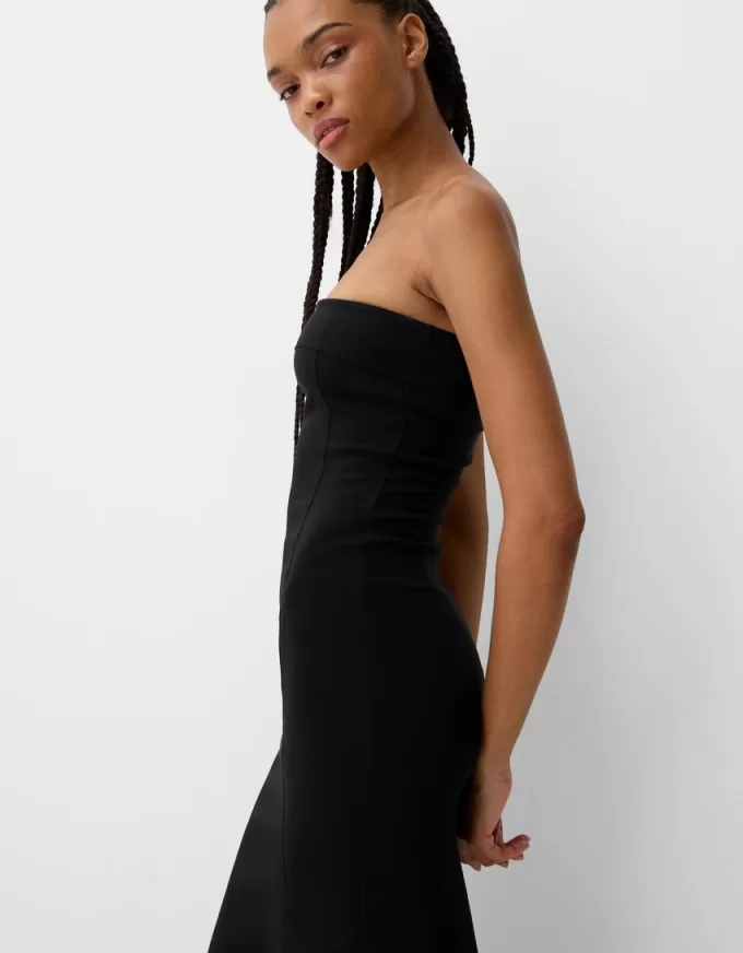 Bandeau neckline midi dress Bandeau neckline midi dress