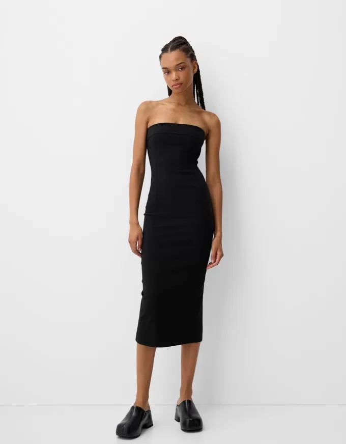 Bandeau neckline midi dress Bandeau neckline midi dress