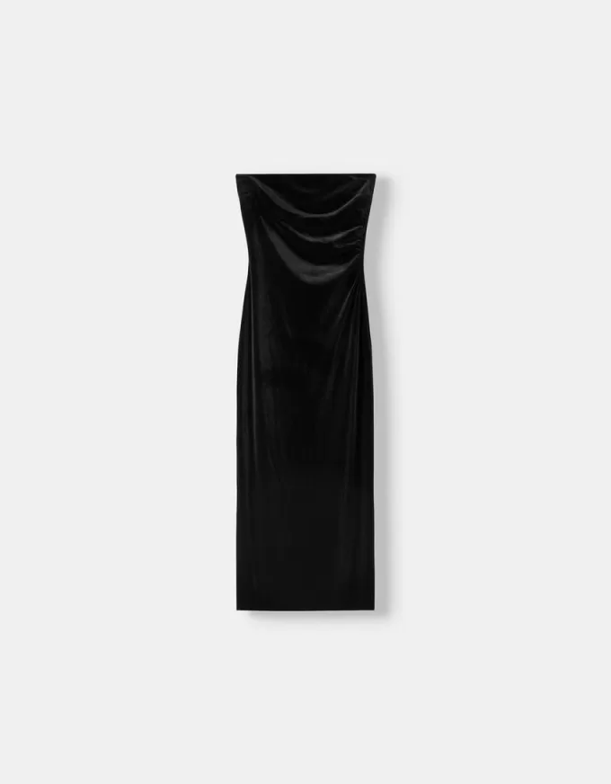 Bandeau velvet midi dress Bandeau velvet midi dress