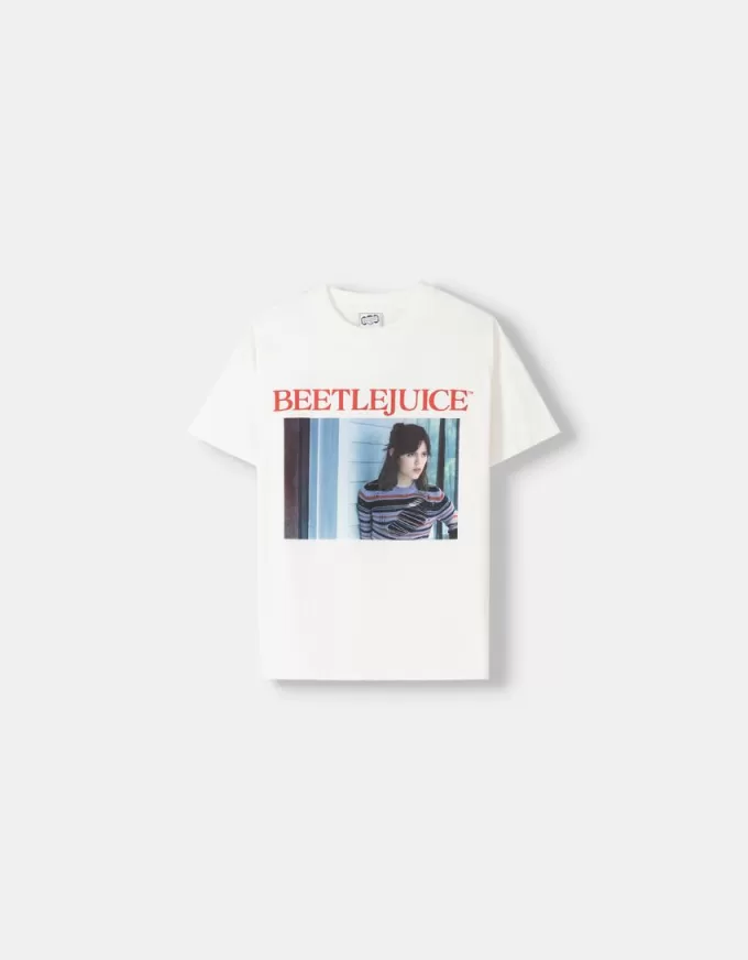 Beershka x Beetlejuice print T-shirt