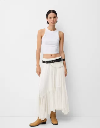 Biker boots with square toe