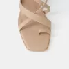 Block heel multi-strap sandals