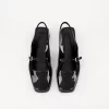 Block heel slingback Mary Janes