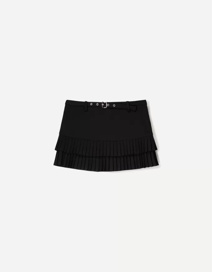Box pleat mini skirt Box pleat mini skirt