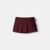 Box pleat mini skirt with bow detail Box pleat mini skirt with bow detail