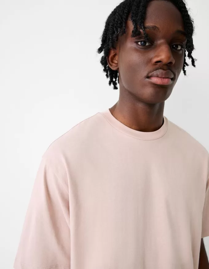 Boxy fit cropped short sleeve T-shirt