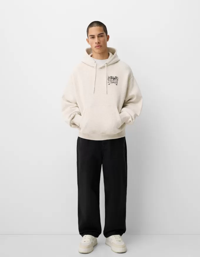 Boxy fit print hoodie Boxy fit print hoodie