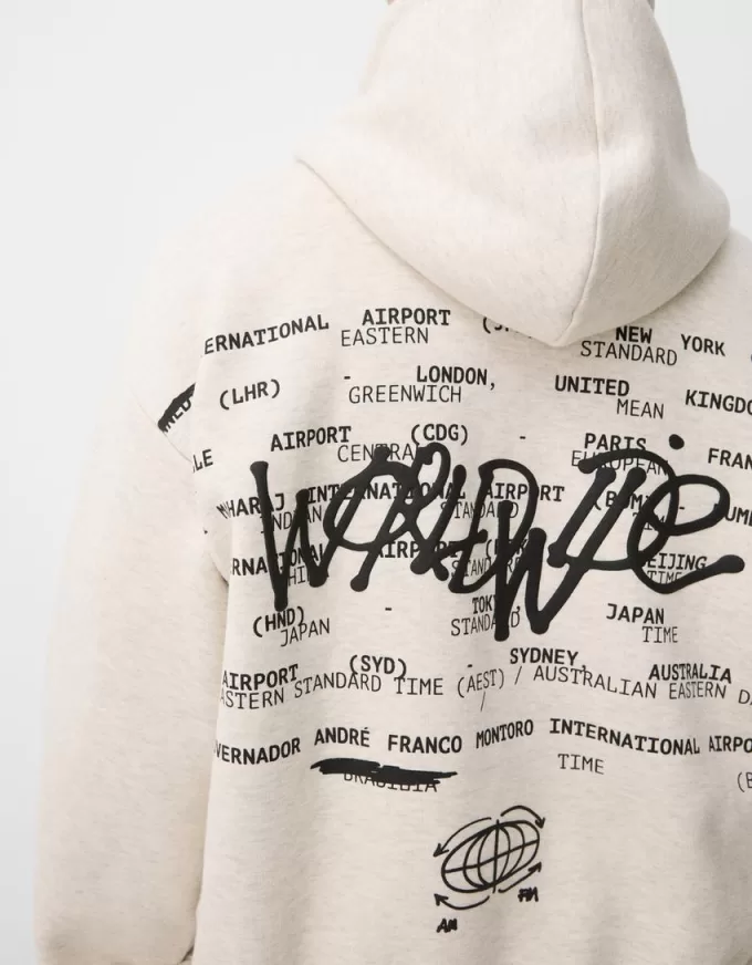 Boxy fit print hoodie Boxy fit print hoodie