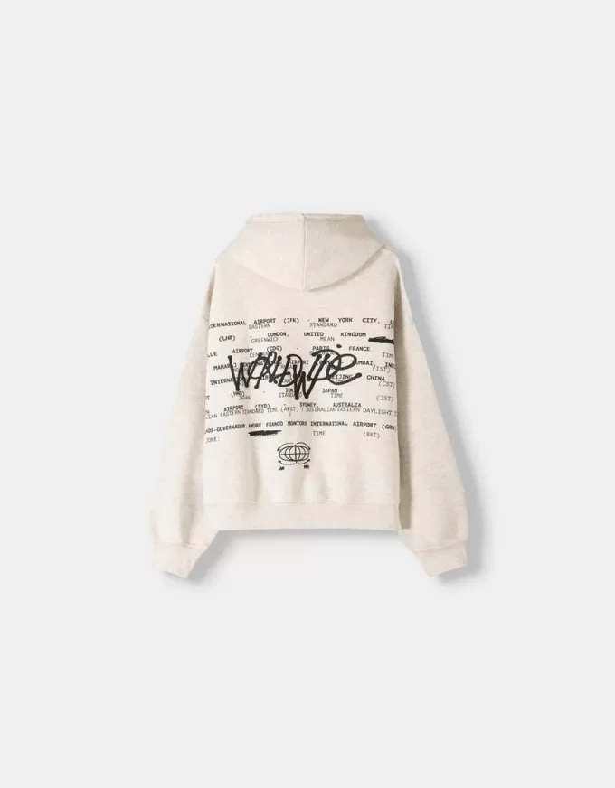 Boxy fit print hoodie Boxy fit print hoodie