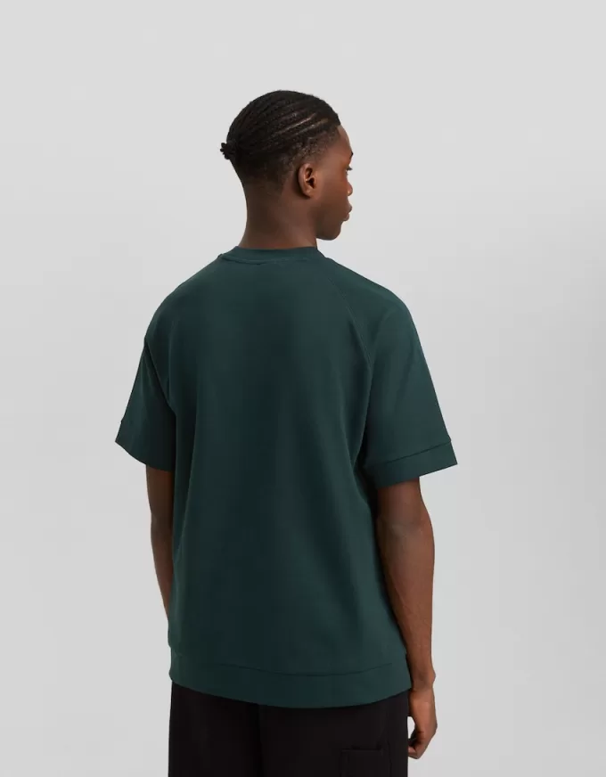 Boxy fit short sleeve interlock T-shirt
