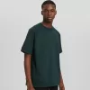 Boxy fit short sleeve interlock T-shirt