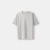 Boxy fit short sleeve interlock T-shirt Boxy fit short sleeve interlock T-shirt