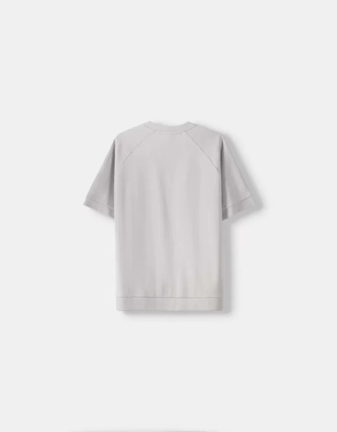 Boxy fit short sleeve interlock T-shirt Boxy fit short sleeve interlock T-shirt