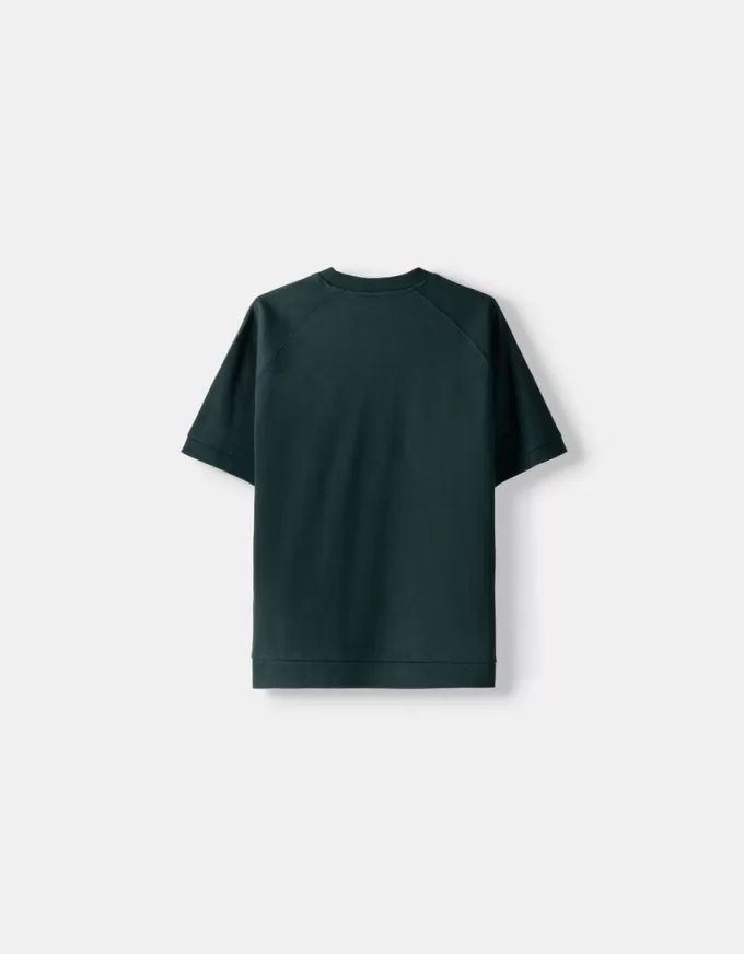 Boxy fit short sleeve interlock T-shirt
