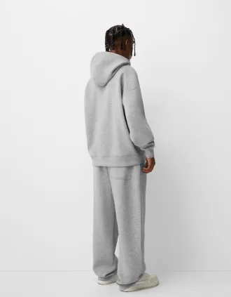 Boxy-fit zip-up hoodie