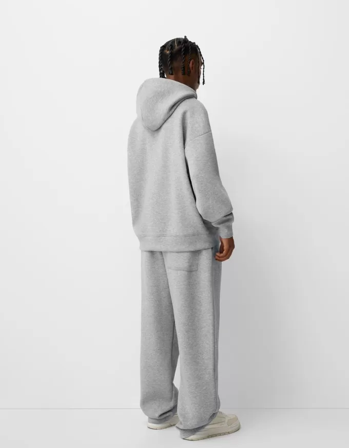 Boxy-fit zip-up hoodie