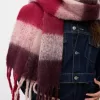 Burgundy check scarf Burgundy check scarf