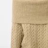 Cable-knit Bardot neckline sweater Cable-knit Bardot neckline sweater