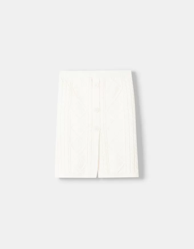 Cable knit bandeau top