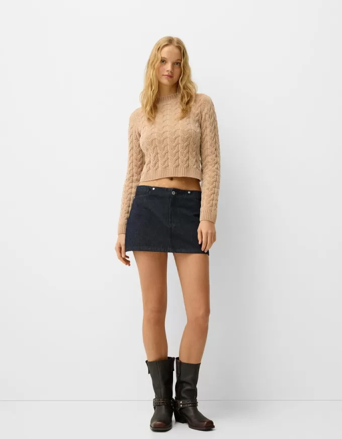Cable-knit chenille sweater Cable-knit chenille sweater