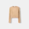 Cable-knit chenille sweater Cable-knit chenille sweater