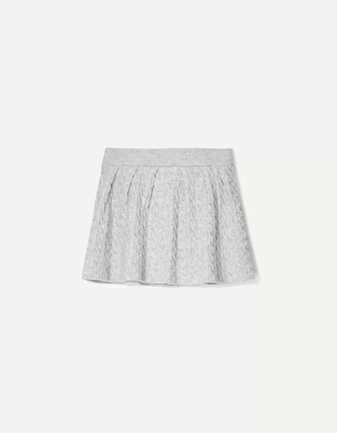 Cable-knit mini skirt Cable-knit mini skirt