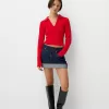 Cable-knit polo collar sweater Cable-knit polo collar sweater