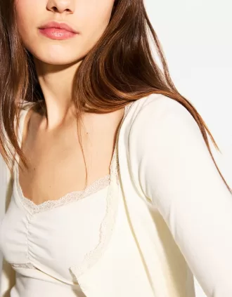 Cardigan and top set