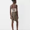 Cargo pockets with straps Bermuda shorts