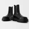 Chelsea boots with track soles