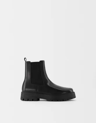Chelsea boots with track soles