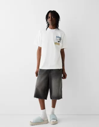 Chunky denim sandals