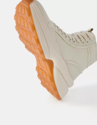 Chunky sole high-top sneakers