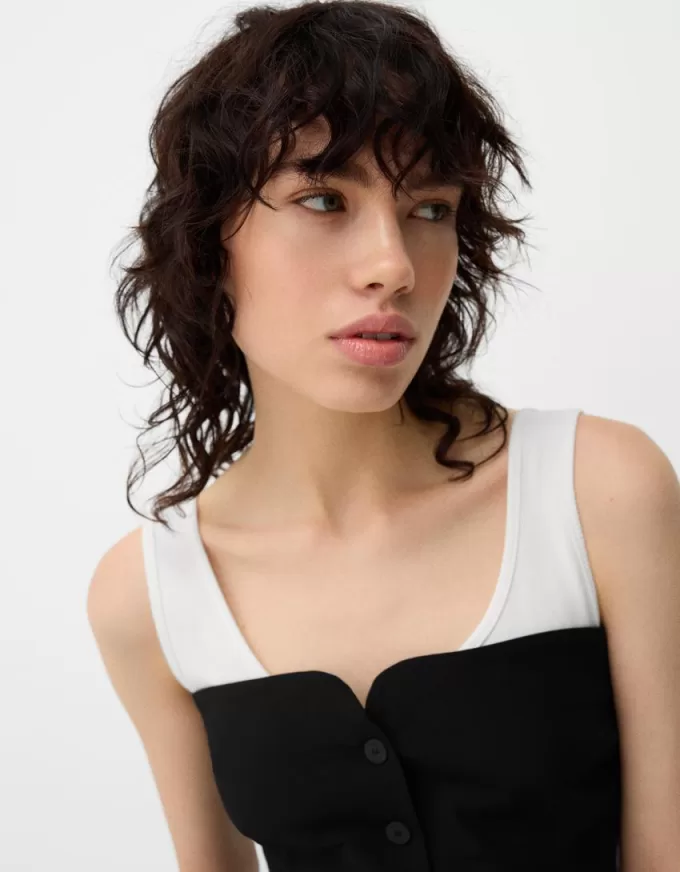 Contrast bandeau vest