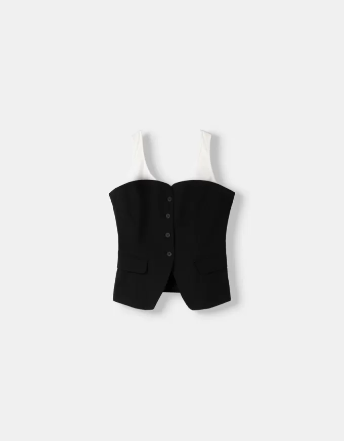 Contrast bandeau vest