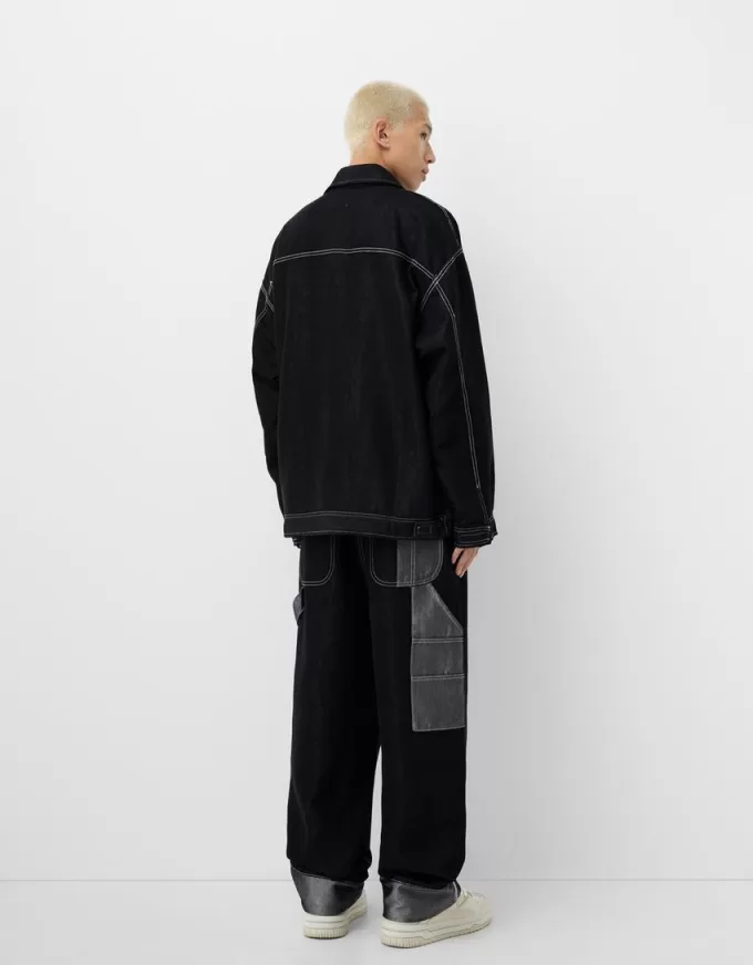 Contrast denim jacket