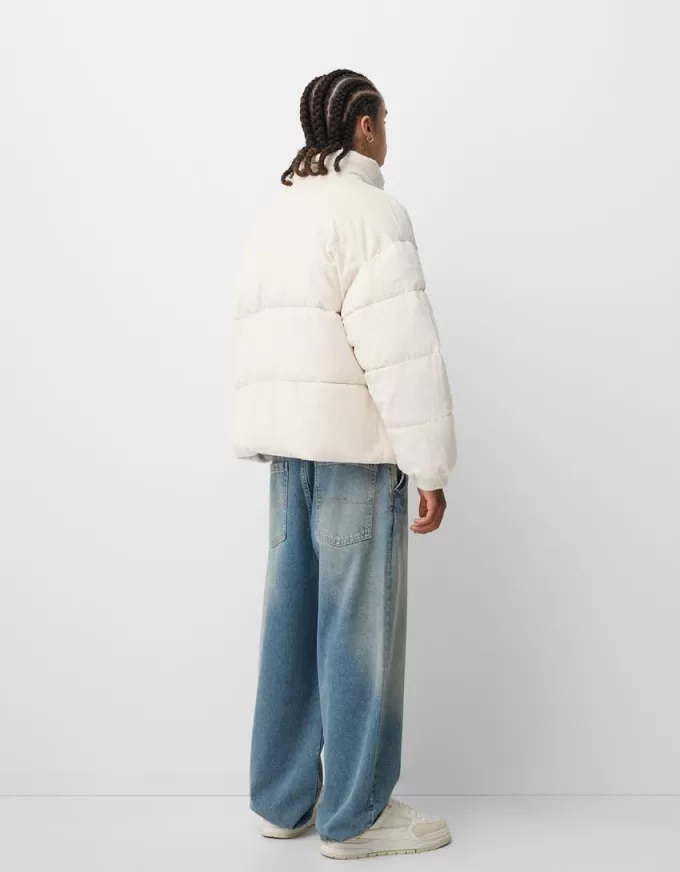 Corduroy quilted jacket