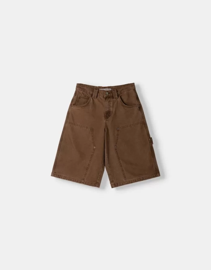Cotton carpenter Bermuda shorts Cotton carpenter Bermuda shorts