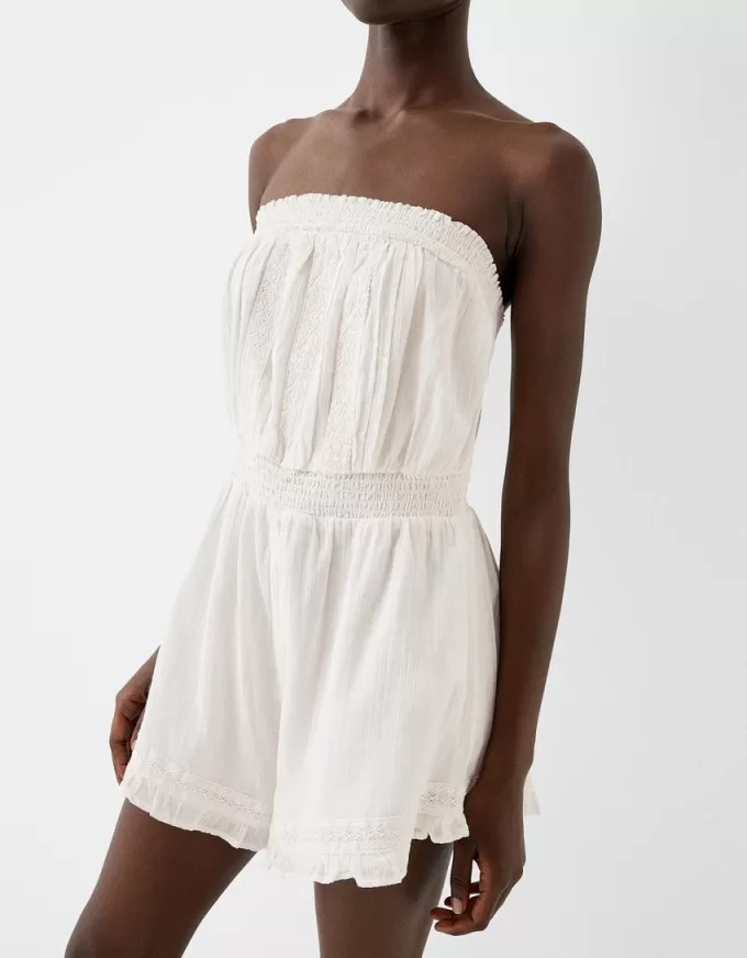 Cotton chiffon playsuit