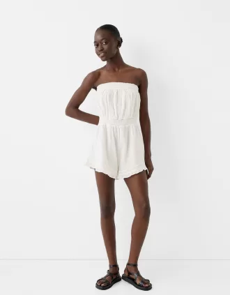 Cotton chiffon playsuit