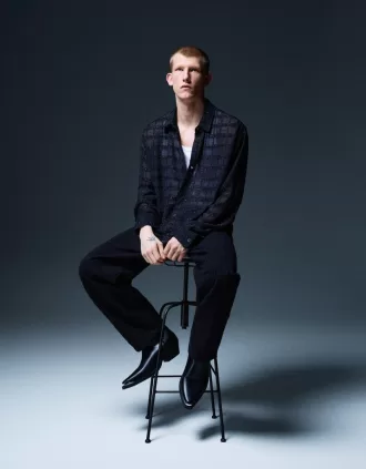 Cowboy ankle boots with metallic toe