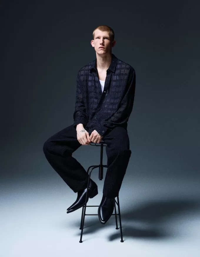 Cowboy ankle boots with metallic toe