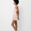Crepe bandeau mini dress